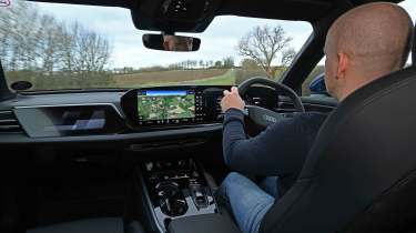 Audi A5 - interior driving shot with Chief reviewer, Alex Ingram